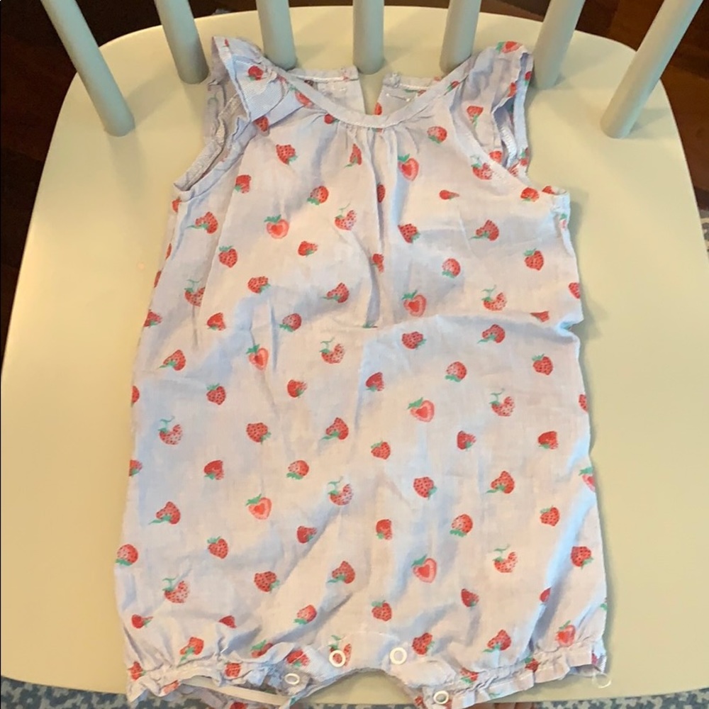 Baby B’gosh strawberry print bubble